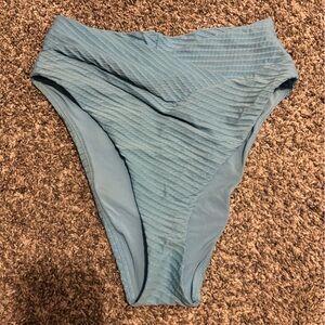 Aerie Light Blue Textured Swimwear